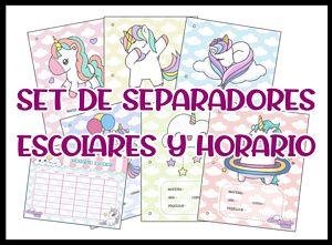 separador unicornio kawaii