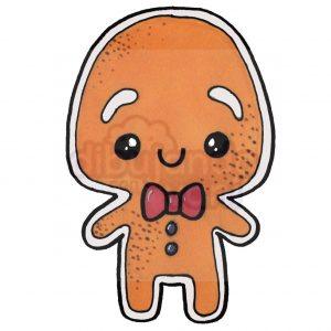 galleta de jengibre navidad kawaii