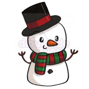 muñeco de nieve 2 kawaii