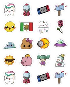 pegatinas cosas kawaii 1