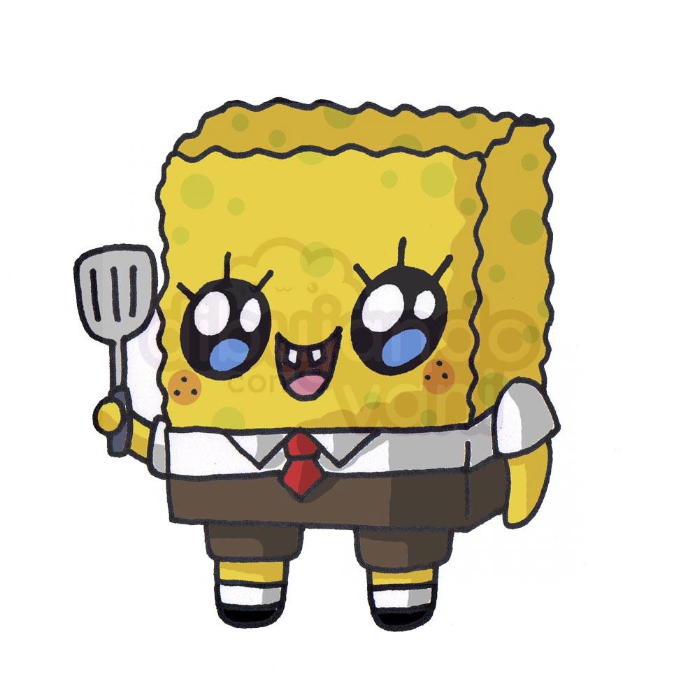 bob-esponja-2-kawaii - Dibujando con Vani