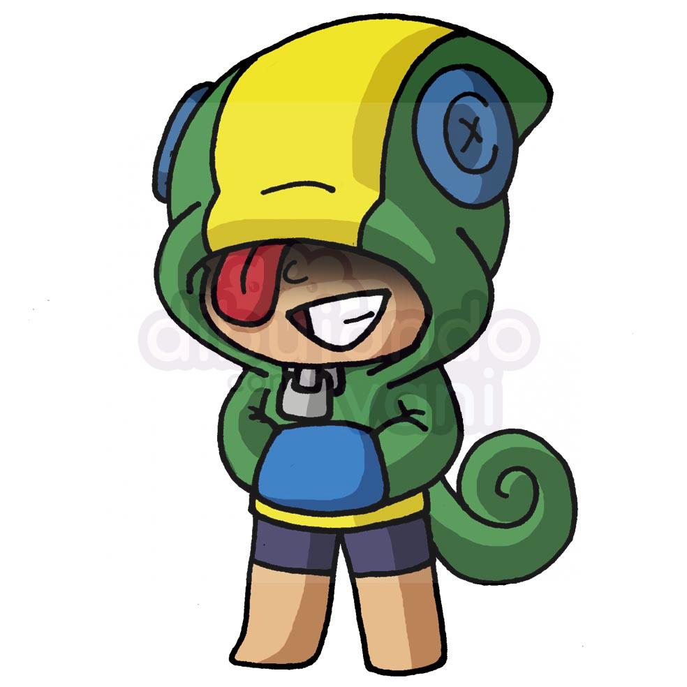 leon de brawl stars kawaii - Dibujando con Vani