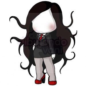 slender woman kawaii