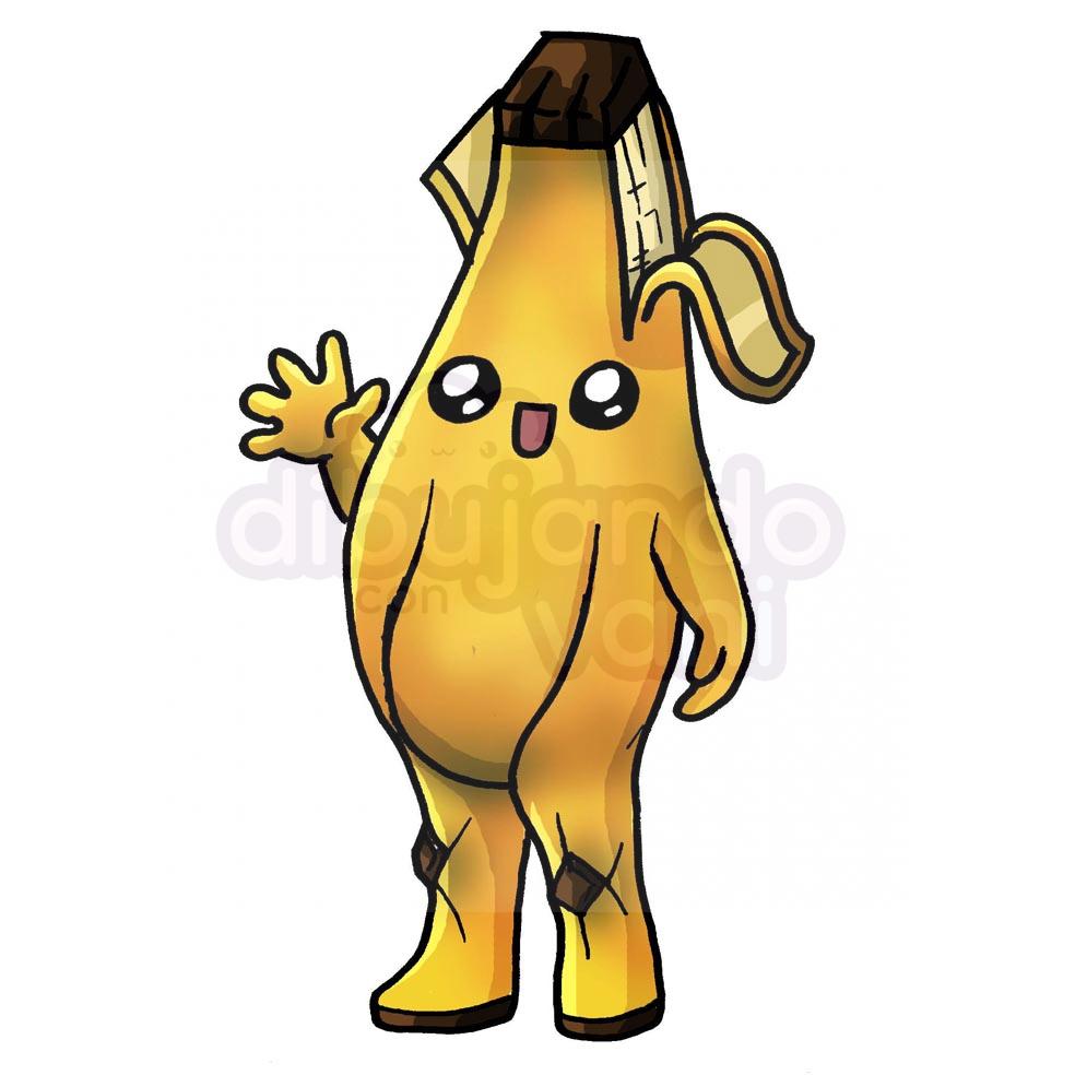 peely-banana-fortnite - Dibujando con Vani