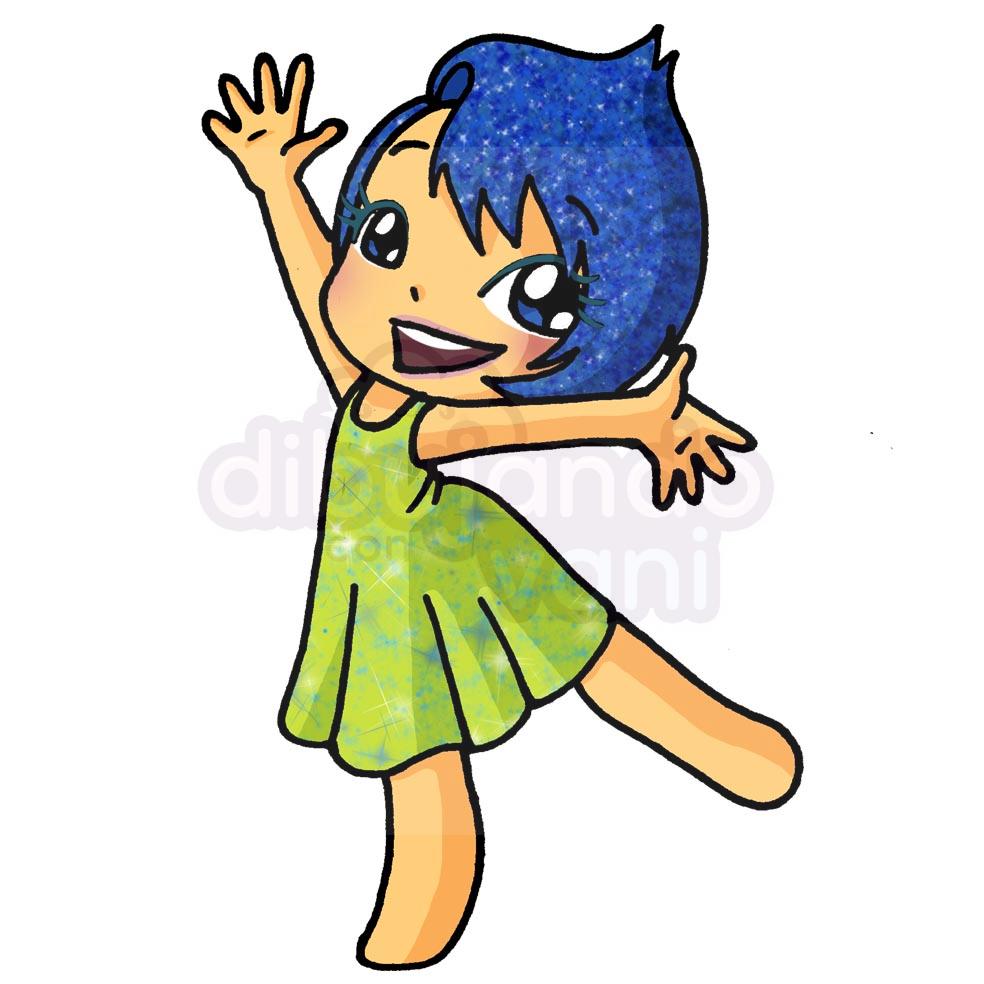 alegria de intensamente kawaii - Dibujando con Vani