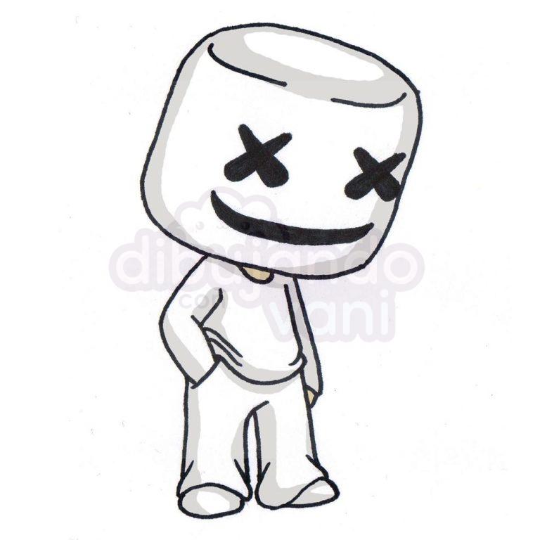 marshmello-kawaii - Dibujando con Vani