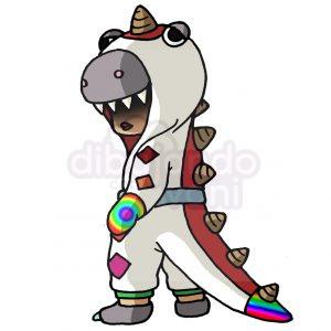 dinocornio de free fire kawaii