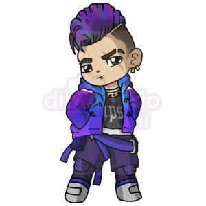 dj miguel de free fire kawaii