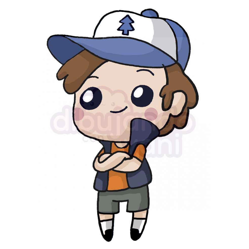 Dibujos de Gravity Falls kawaii - Personajes kawaii - Dibujando con Vani