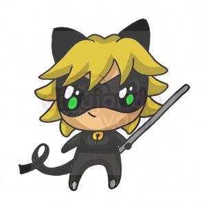cat noir kawaii