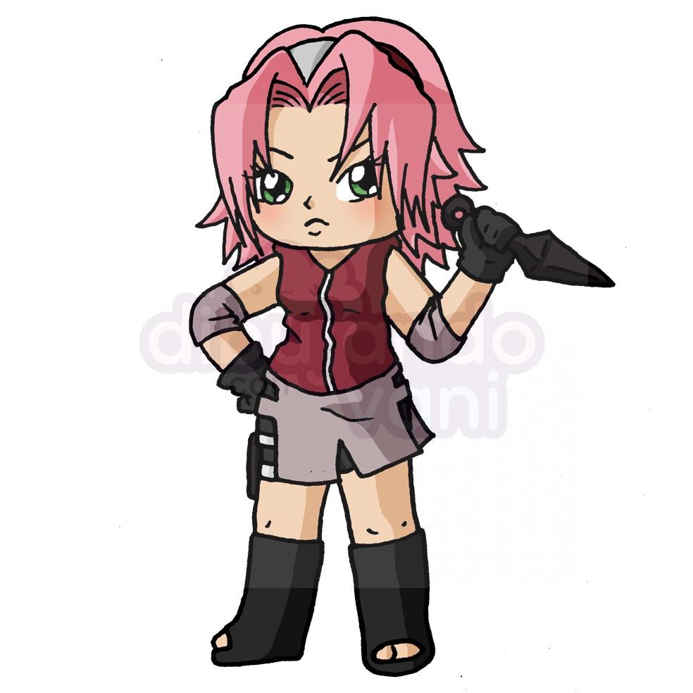 sakura de naruto kawaii - Dibujando con Vani