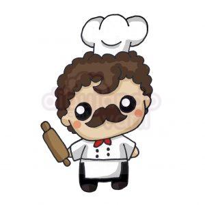 cocinero kawaii
