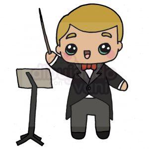 director de orquesta kawaii