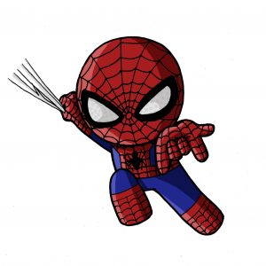 personajes-kawaii - spiderman-kawaii