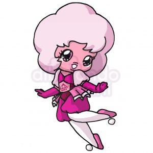 diamante rosa de steven universe kawaii