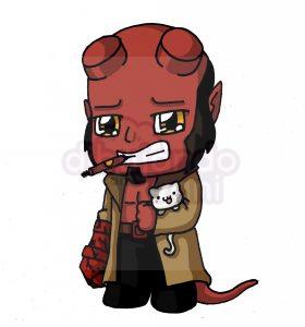 hellboy kawaii
