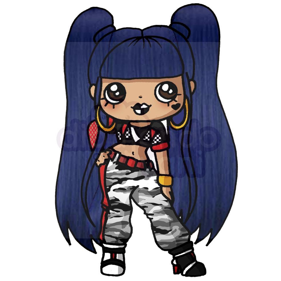 lol suprise omg downtown bb kawaii - Dibujando con Vani