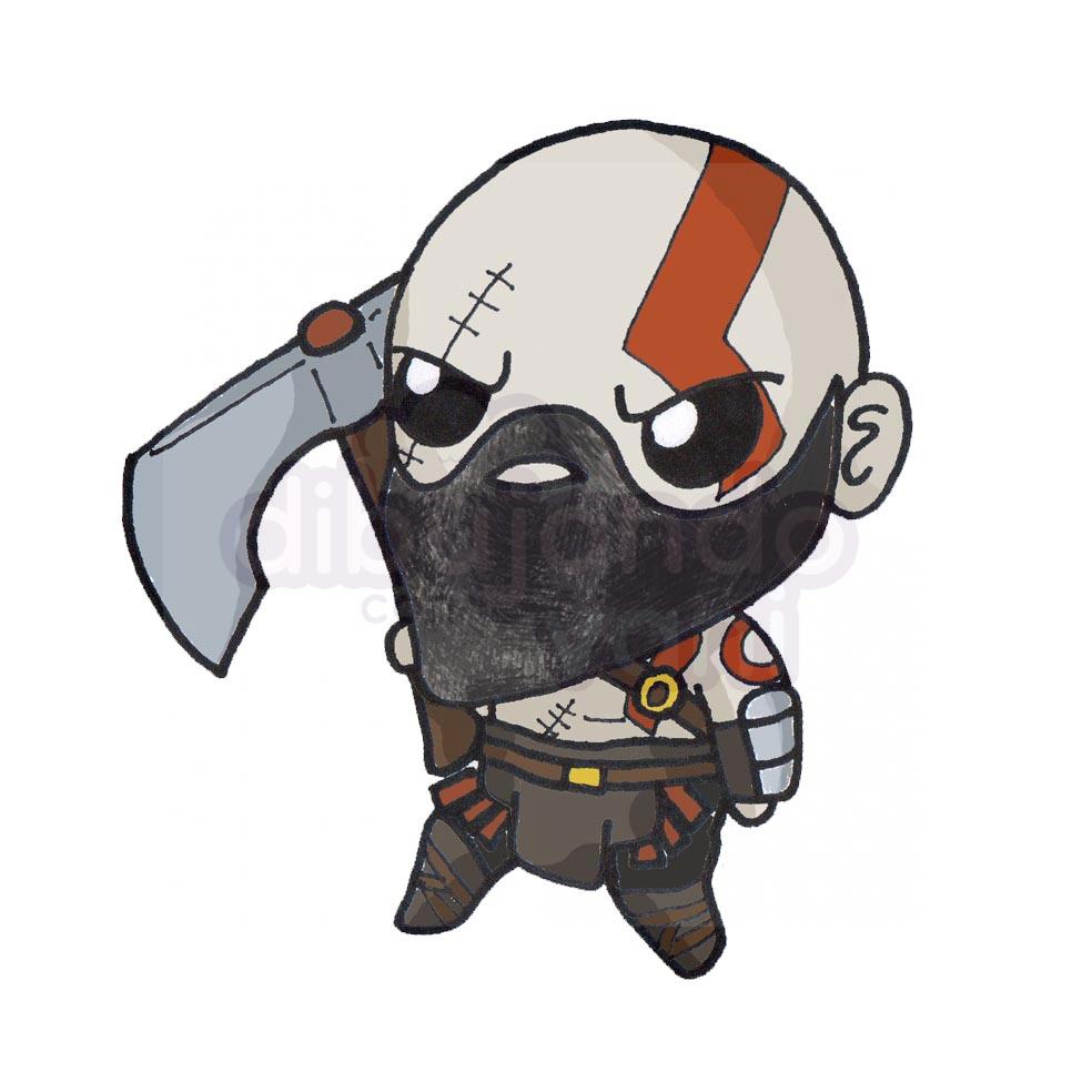 kratos kawaii - Dibujando con Vani