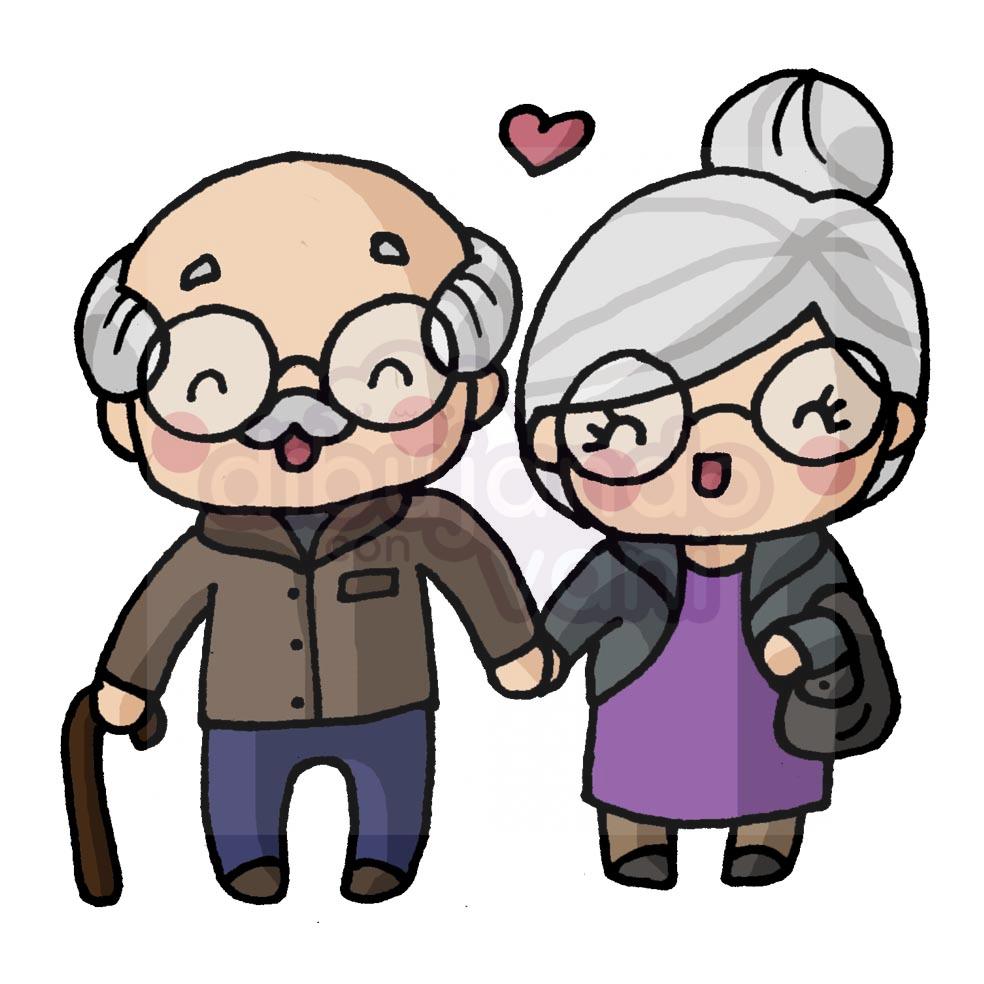 ancianos-kawaii - Dibujando con Vani